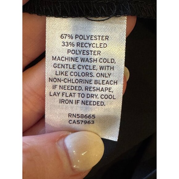 Halogen Shirt Women 3X Black Chiffon Cross Front Long Sleeve‎ Blouse NWT Gothic - Picture 9 of 11